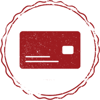 Credit card stamp