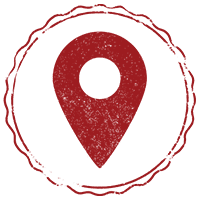 Location pin stamp