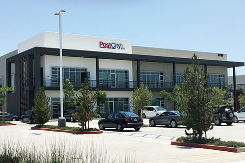 Post City Financial Credit Union office building and parking lot