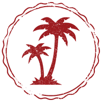 Palm trees stamp