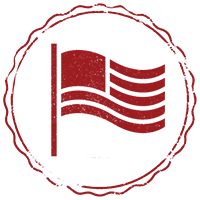 American flag stamp